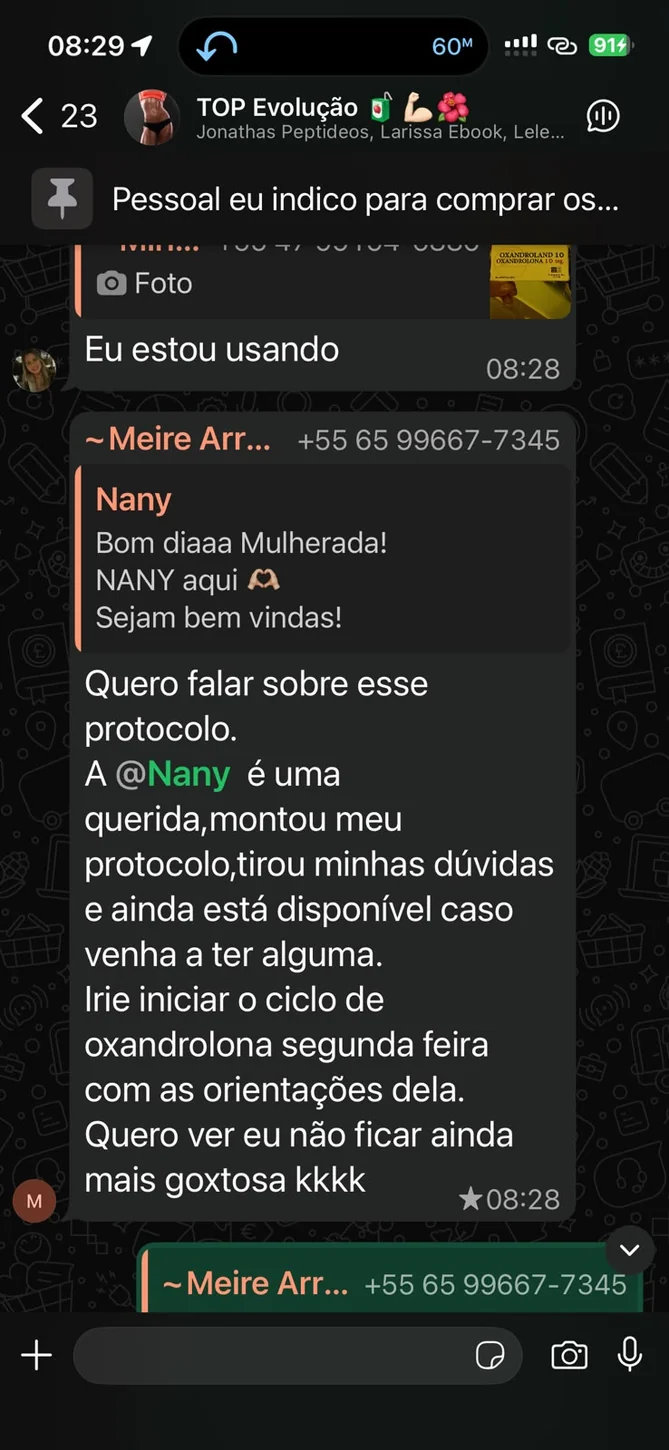 Depoimento sobre protocolo e dúvidas tiradas pela Nany